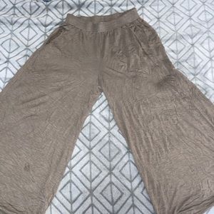 Brown flowy pants